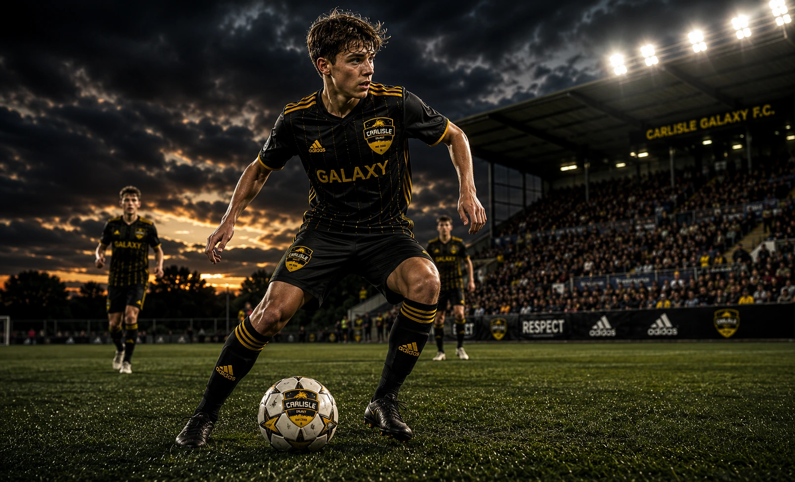 Carlisle Galaxy youth football player in Carlisle